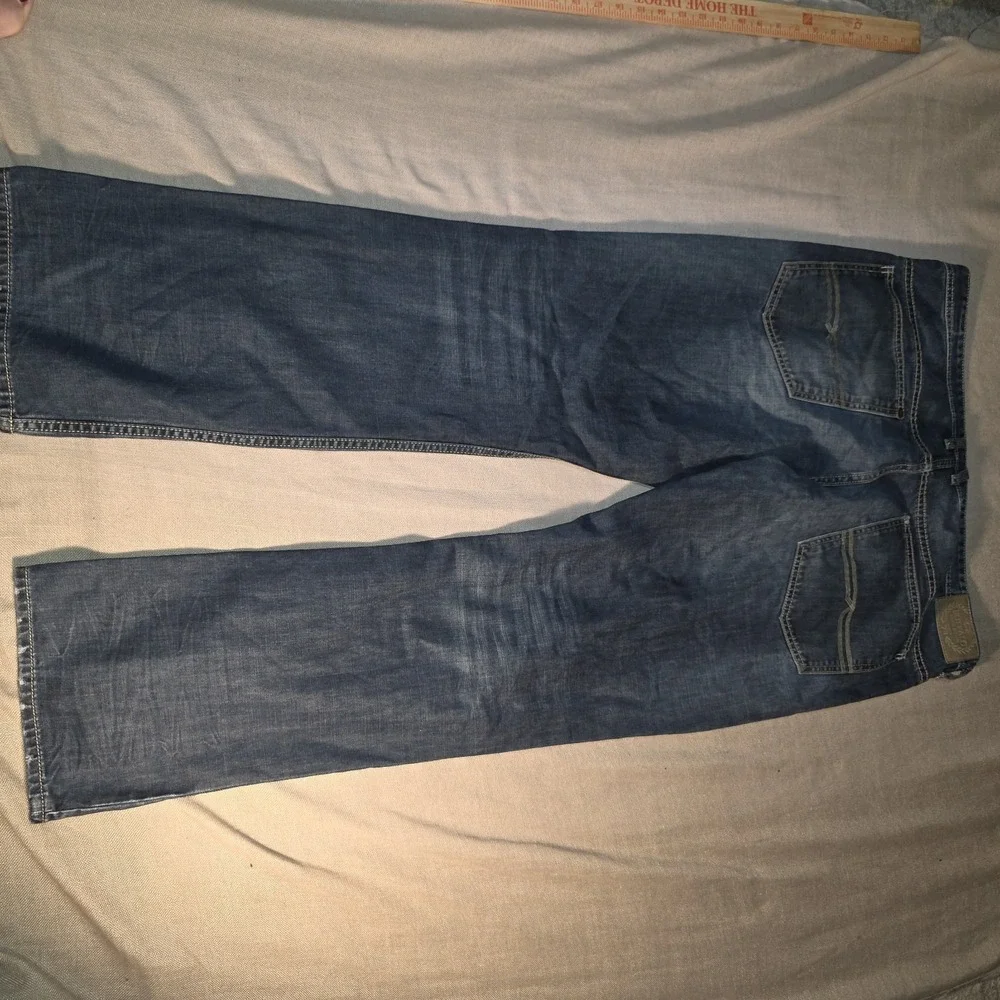 Buffalo David Bitton Evan-X Jeans Men's 40x32 Blue Denim Slim Straight Stretch